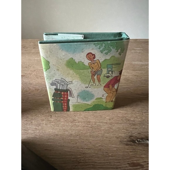 Mini Golf Book & Desktop Picture Frame Wooden Texas Weight Business Card Holder - Picture 6 of 6